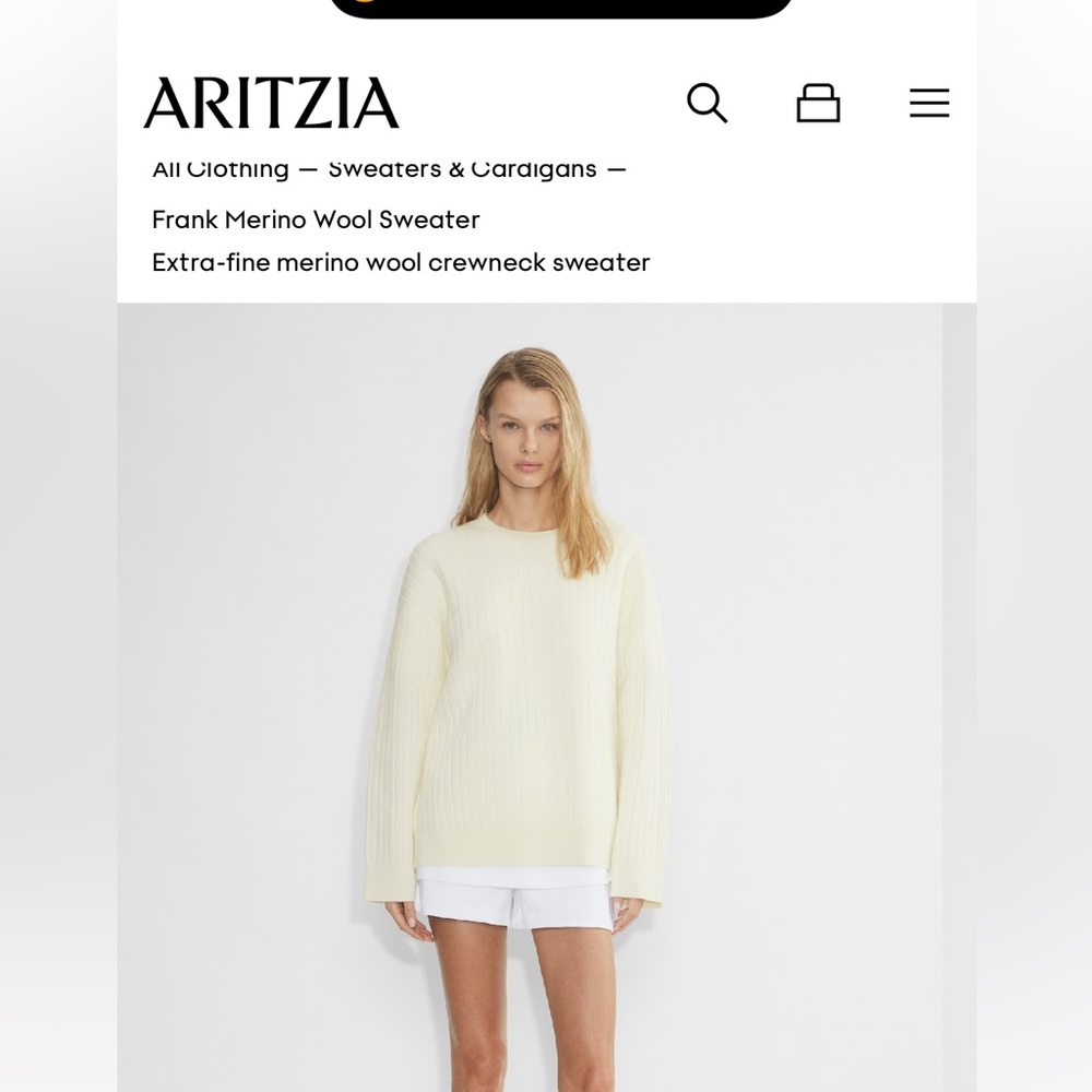 The Group
Frank Merino Wool Sweater
